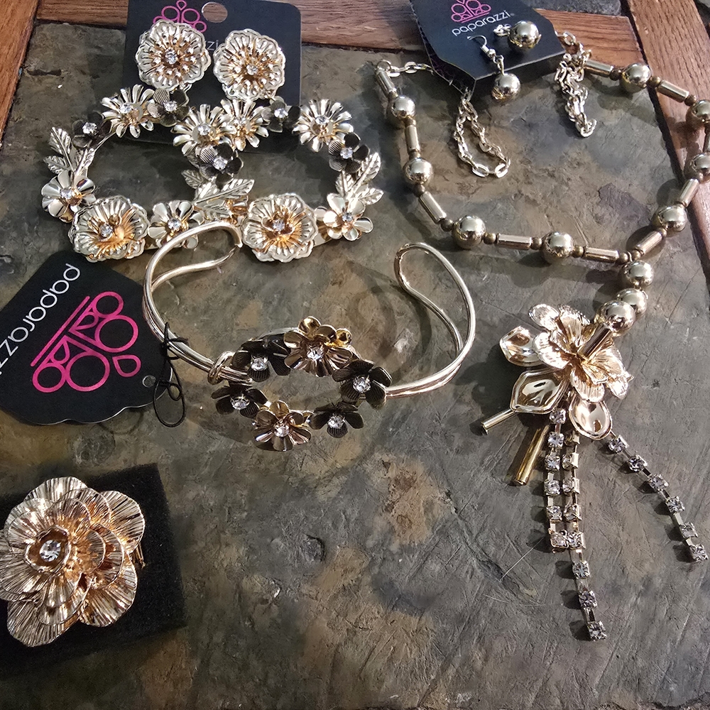 Floral Gold and Silver Jewelry Collection